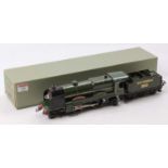 Repainted Hornby E320, 4-4-2 ‘Lord Nelson’ loco & tender, black smokebox, 3 boiler bands, with