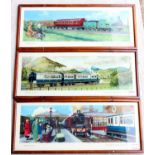 A collection of three Hamilton Ellis railway carriage prints to include Travel in 1910, Travel in