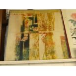 Seah Kim Joo (Singapore b.1939) - Contemplation (1971), batik on linen, signed lower left, 85 x
