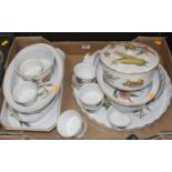 A collection of Royal Worcester Evesham pattern dinnerwares