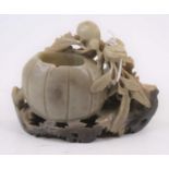 A Chinese soapstone carving, height 8cm