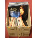 A collection of vinyl singles and LPs to include Alison Moyet, Bronski Beat, and Eurythmics