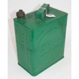 An ESSO green painted advertising fuel can, h.33cm