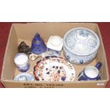 A collection of ceramics to inlcude Spode Italian and blue jasper ware