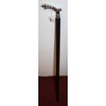 A reproduction walking stick, the handle in the form of the Jaguar car mascot, 95cm