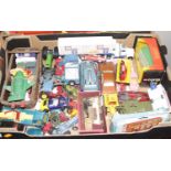 A collection of playworn diecast model vehicles to include Matchbox