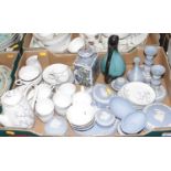 A collection of ceramics to include Wedgwood Blue Jasper