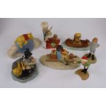 A collection of Royal Doulton Classic Winnie the Pooh figures (7)