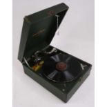A vintage Columbia portable gramophone, 39cm