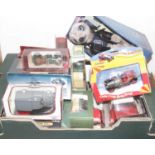 A collection of diecast model vehicles to include Matchbox Models of Yesteryear