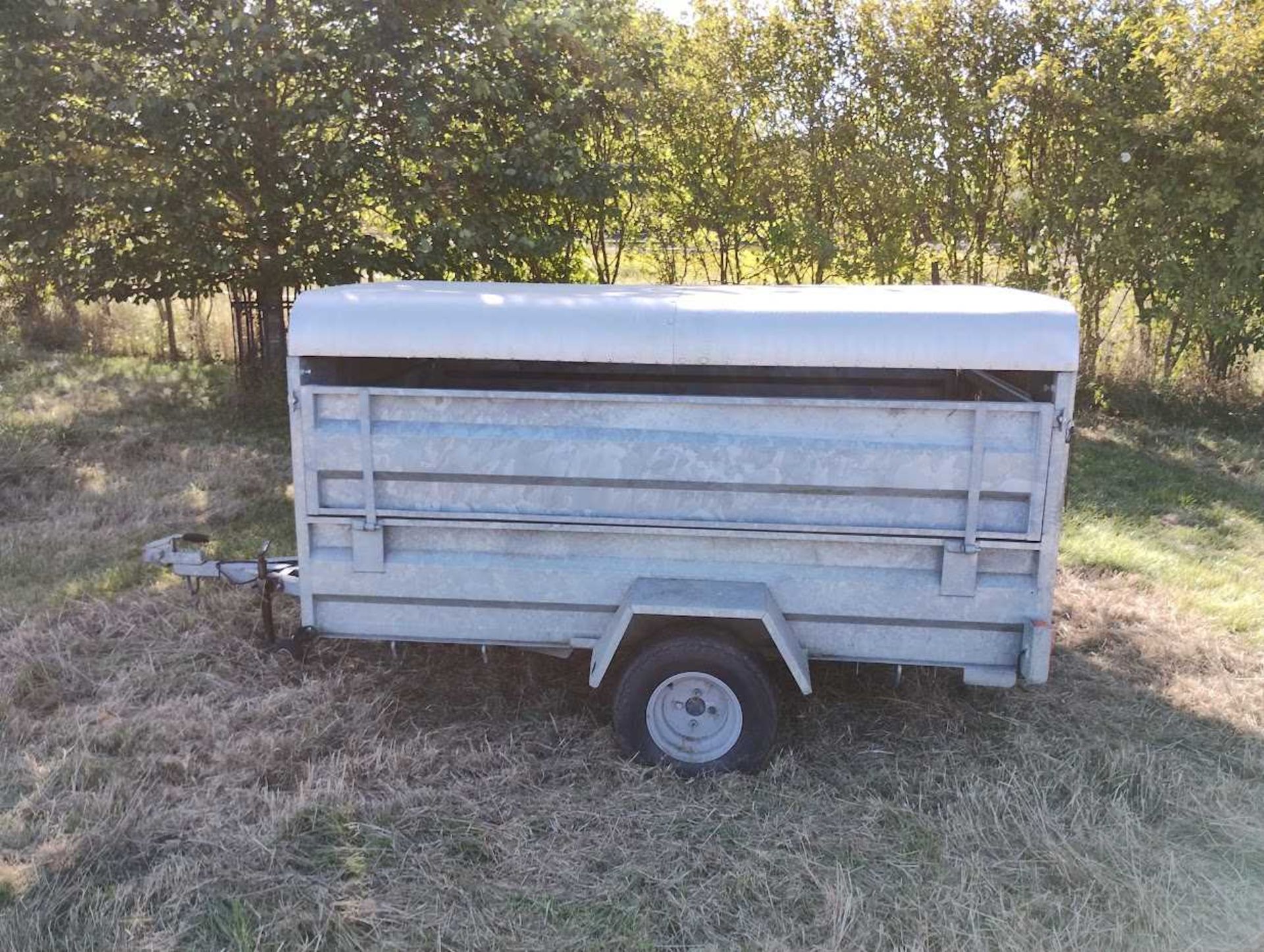 ATV Sheep Trailer with drop sides, dual door and canopy (Located in Gislingham) - NO VAT