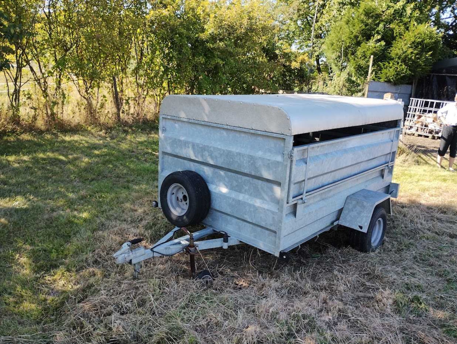 ATV Sheep Trailer with drop sides, dual door and canopy (Located in Gislingham) - NO VAT - Image 2 of 8