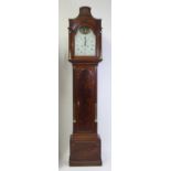 George Suggate of Halesworth - an early 19th century mahogany longcase clock, having a 12" painted