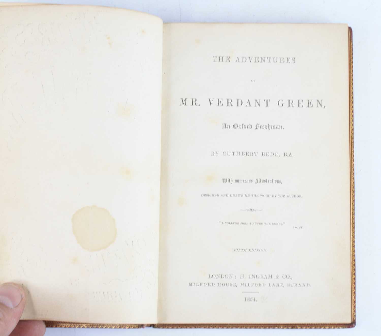 Bede, Cuthbert; The Adventures of Mr Verdant Green, an Oxford Freshman, with 90 illustrations by the - Image 5 of 7