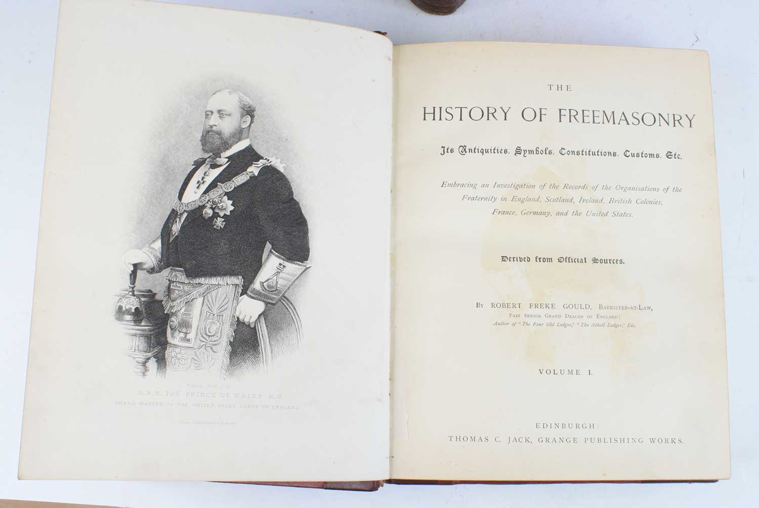 Gould, Robert Freke: The History of Freemasonry its Antiquities, Symbols, Constitutions, Customs - Image 3 of 3