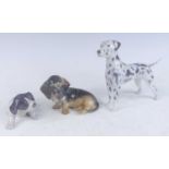 A Royal Copenhagen porcelain model of a standing Dalmation, printed backstamp and numbered 3501