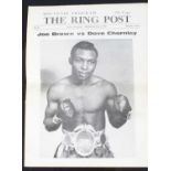 Boxing, a The Ring Post Souvenir Program for the World Lightweight Championship bout Joe Brown vs