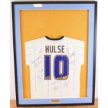 Football, a Leeds United shirt from the 2005/2006 season no. 10 for Rob Hulse, signed by Hulse and