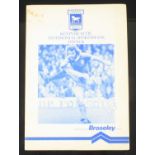 A Kevin Beattie Testimonial Sportsmans Dinner menu / programme, signed to the cover by Beattie,