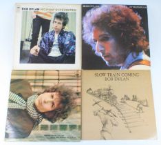 Bob Dylan, a collection of eight LPs, to include The Freewheelin' Bob Dylan, Times They Are a-