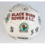 Blackburn Rovers F.C., a Premier 32 size 5 leather football signed in black ink by various squad