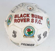 Blackburn Rovers F.C., a Premier 32 size 5 leather football signed in black ink by various squad