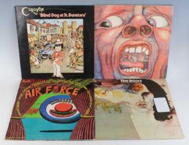 A collection of assorted LP's, mainly being rock, prog rock, and new-age, to include King