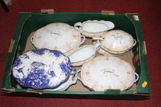 A collection of Victorian and later dinnerwares