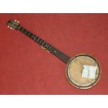 A vintage 5-string banjolele 90cm long