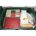A box of assorted cigarette and tea cards, to include Will's, Player's, Brooke Bond etc, some in