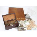 Great Britain, an album of coins, to include pennies, Victoria to Elizabeth II, various loose