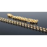A modern 9ct gold belcher link neck chain, 44cm, together with a modern 9ct gold belcher link
