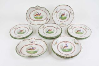 A Copeland Spode Vienna Bird pattern part dinner service