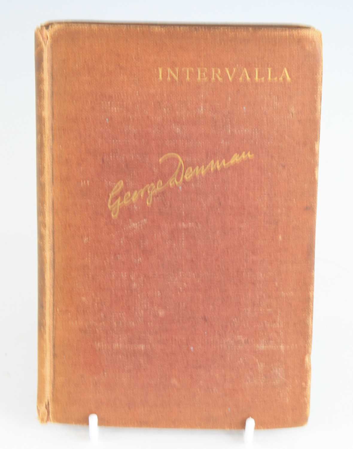 Denman, George: Intervalla, Verses Greek, Latin And English, For Private Circulation, Cambridge: