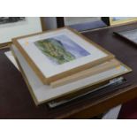 Assorted amateur pictures and prints, to include watercolours by Irene Ogden and Ted Geeson