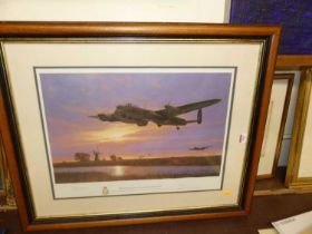 Simon A. Smith - Dambusters outward bound, limited edition print, numbered 103/650, signed by the