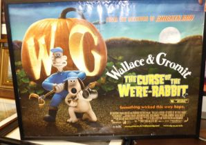 Wallace & Gromit - The Curse of the Were-rabbit, Quad film poster, framed and mounted (lacking