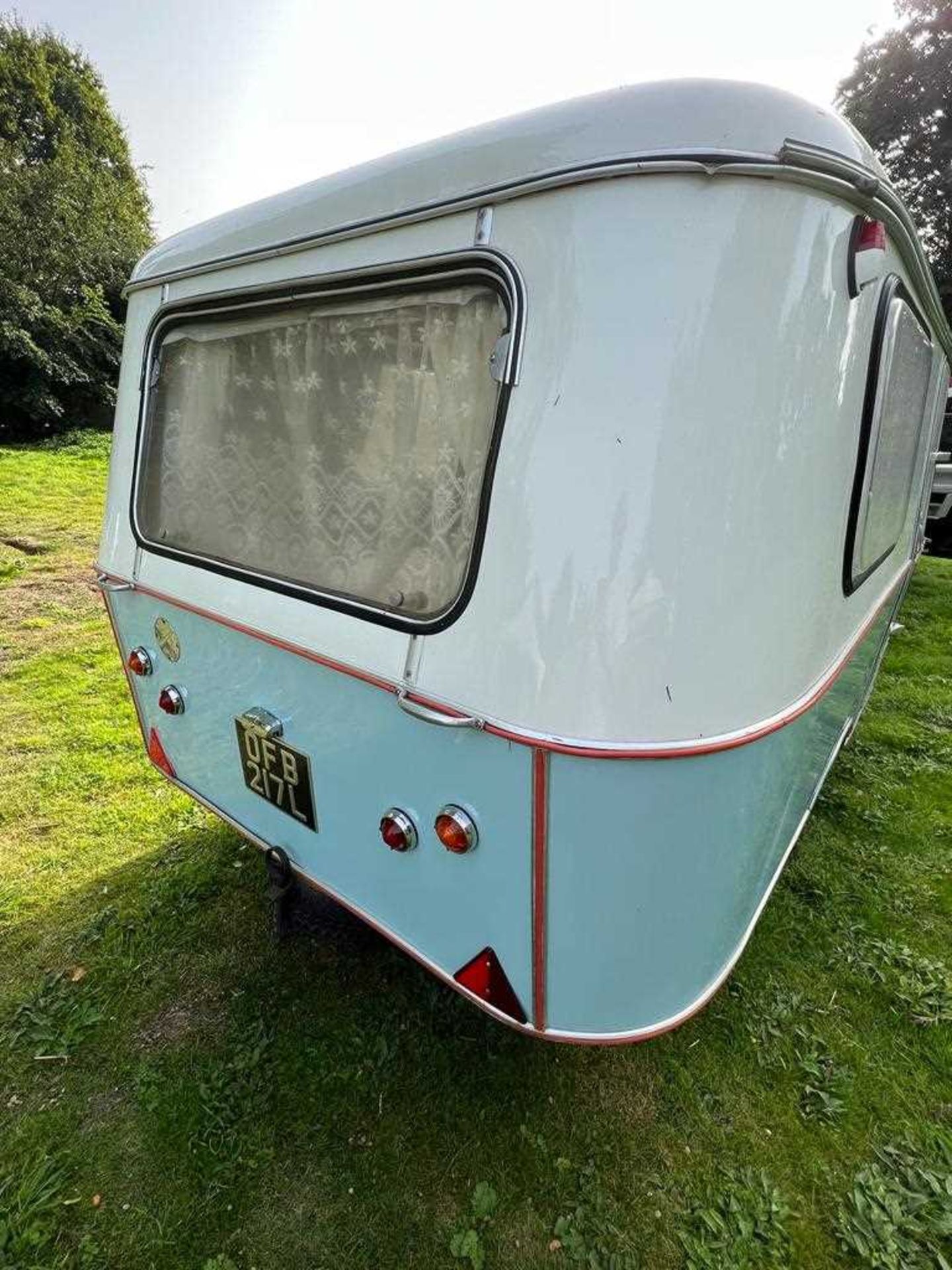 A 1972 VW Type 2 Westfalia Crossover camper van together with a 1971 Eriba Familia Caravan, both - Bild 17 aus 64