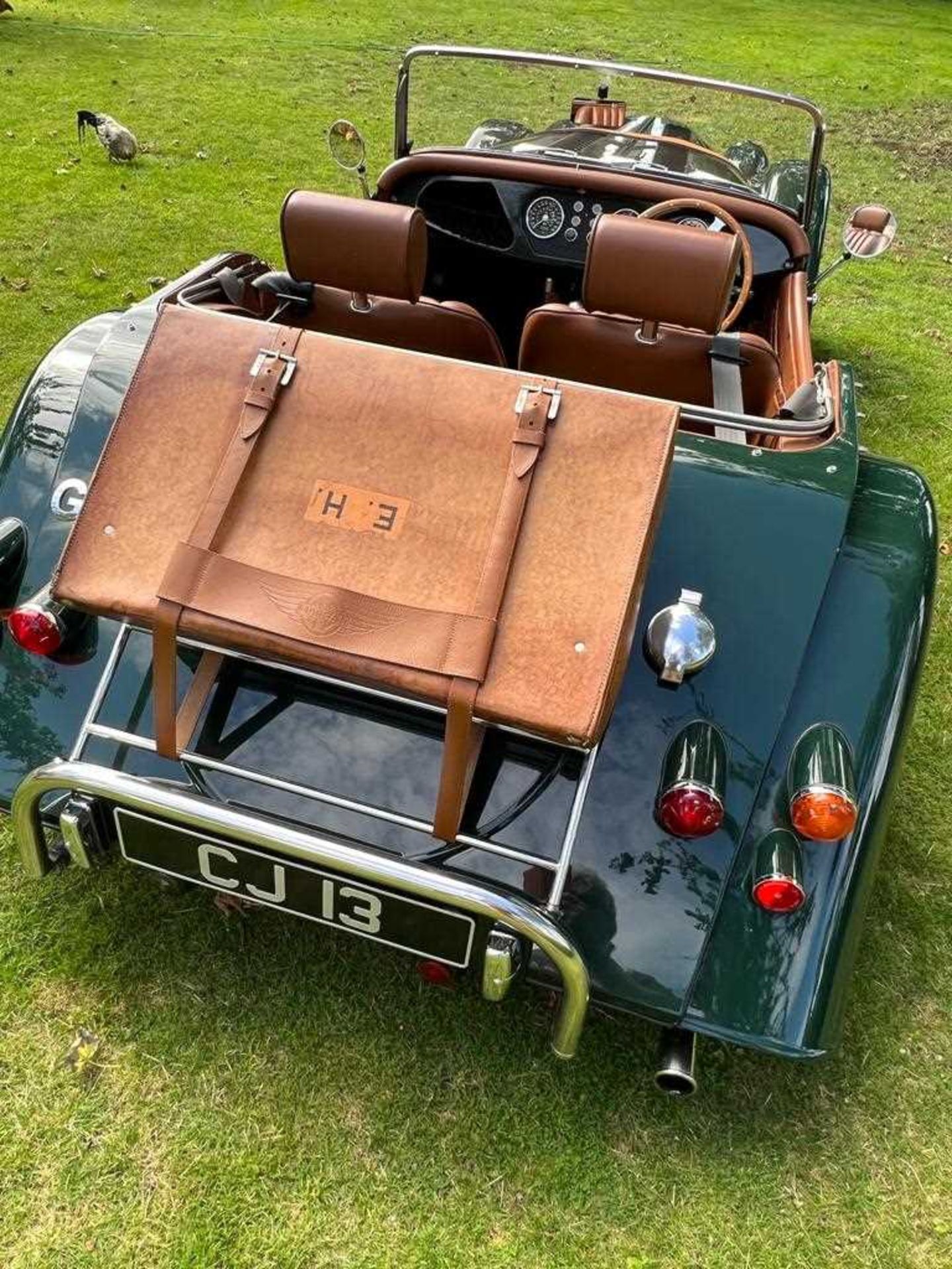 A 2011 Morgan 4/4 W12 V3 two seater Roadster in dark green with tan interior Registration CJ13 ( - Bild 9 aus 24