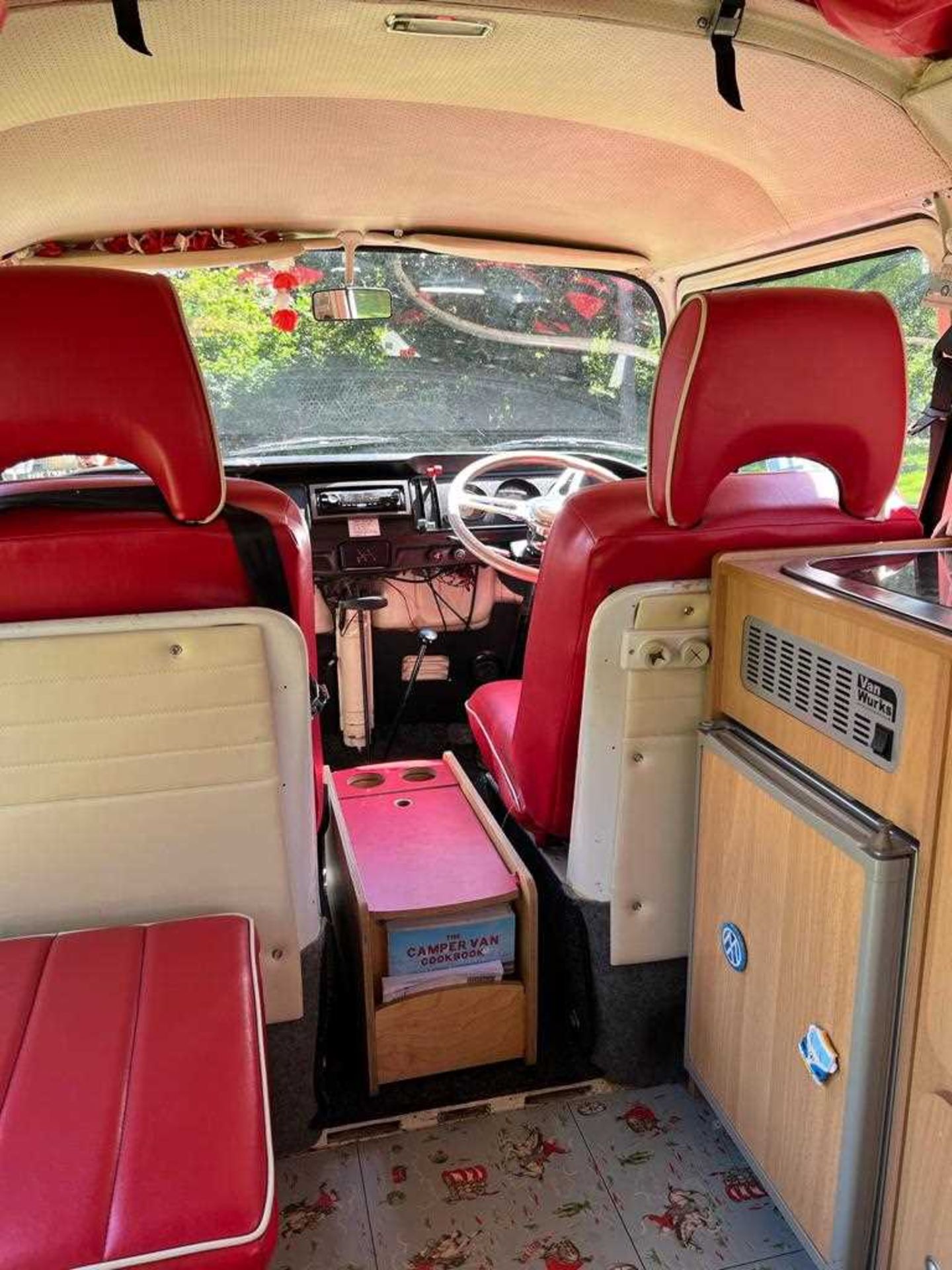 A 1972 VW Type 2 Westfalia Crossover camper van together with a 1971 Eriba Familia Caravan, both - Bild 46 aus 64