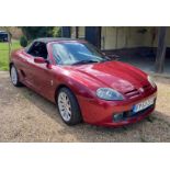 A 2003 MG TF 115 Sunstorm convertible. Registration No. FP53 ZFO Odometer 75231 1588cc Chassis No.