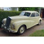 A 1951 Wolseley 6/80 Reg No. LXB939 Chassis No. 418/9218 Engine No. 9035 Cream with Green leather