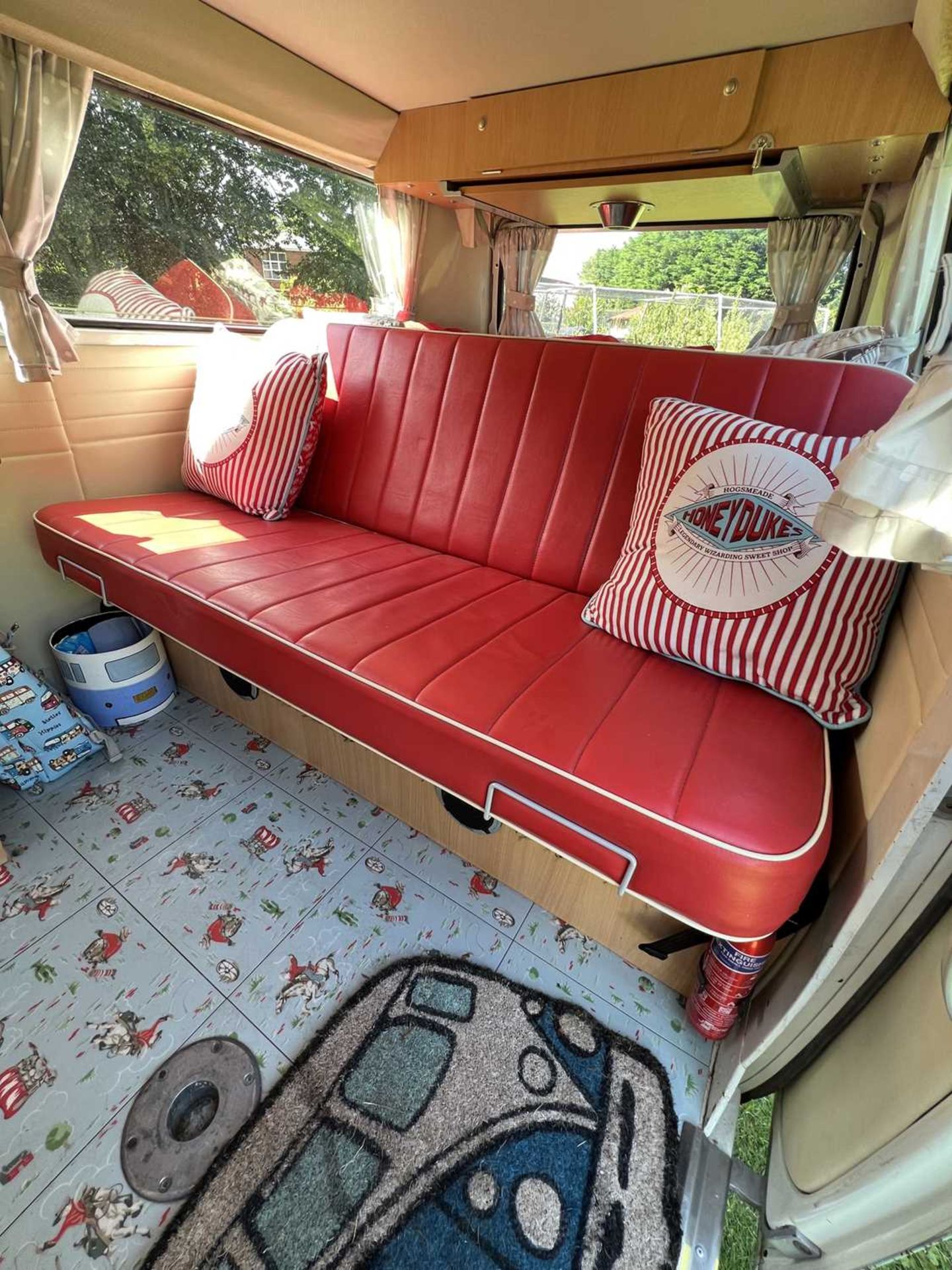 A 1972 VW Type 2 Westfalia Crossover camper van together with a 1971 Eriba Familia Caravan, both - Bild 6 aus 64