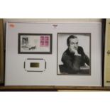 Bob Hope - framed presentation montage comprising photograph and signed first day cover