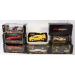 A quantity of various boxed and part boxed Burago 1/18 scale diecast to include a Ferrari 456GT, a