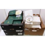 Four boxes of Watersmeet Studios and Cruse & Co. collectable plates and figurines, and a