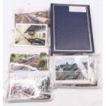 One box containing a quantity of railway photographs to include diesel locomotives dating from