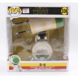 A Funko Pop Vinyl No. 336 Star Wars D-O bobble head action figure, special edition example housed in