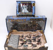 A collection of Lord of the Rings white metal and plastic action figures by Di Agostini and