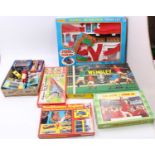 A collection of mixed board games and toys including a Merit Thomas The Tank Engine Train Set, a